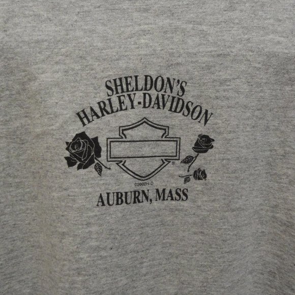Harley Davidson 100 Years Mock Neck T~Sheldons Harley Mass~Nice~Gently worn - Picture 5 of 6